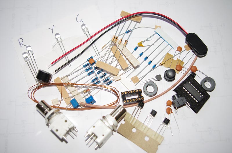 Photo showing the many components